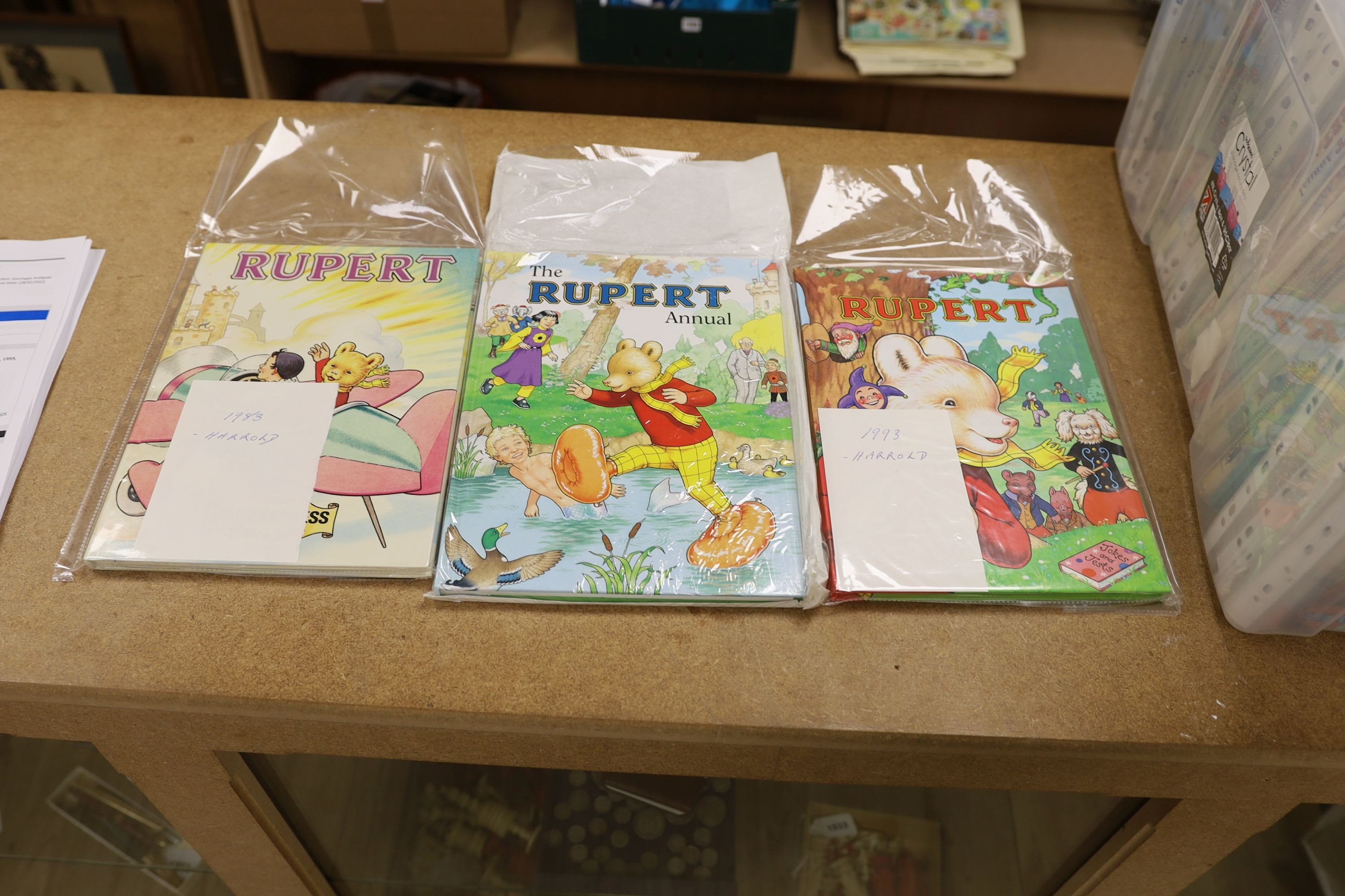 Bestall, Alfred, and others - Rupert Bear Annuals, for the years, 1947, 1949-50, 1955, 1957-59, 1969-2000 and 2010 (40), together with Rupert Bear magazines, various.